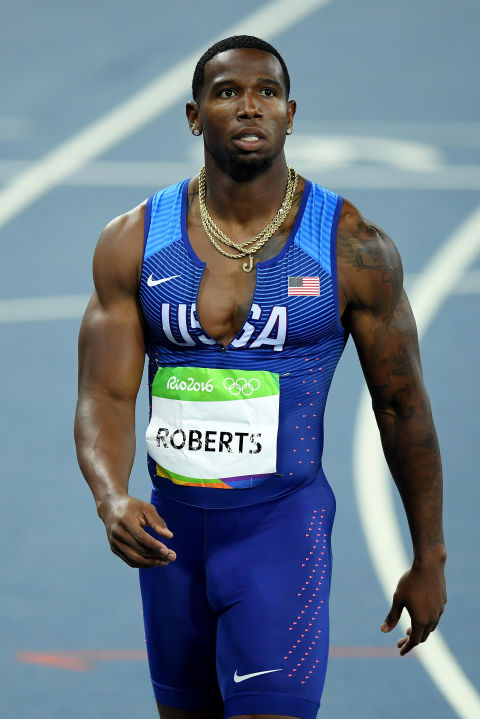 Gil Roberts (USA) aux 400 m. hommes